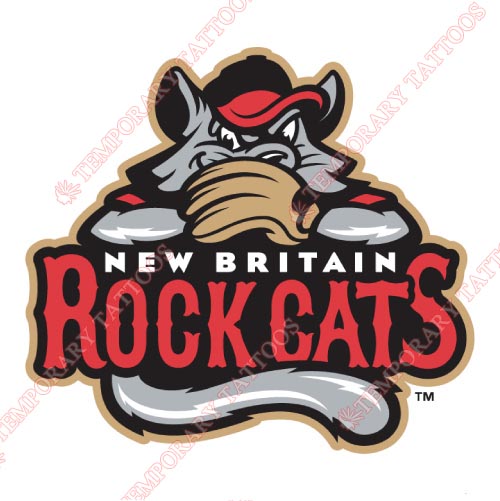 New Britain Rock Cats Customize Temporary Tattoos Stickers NO.7845